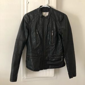 Black Moto Jacket // Xhilaration / Sz. M, Pleather